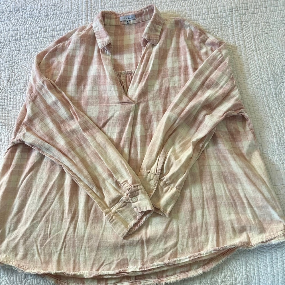 Pink plaid flannel